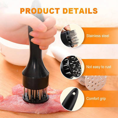 New Professional Meat Tenderizer With 21 Stainless Steel Needle Kitchen Tool