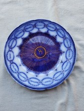 Martha Washington Flow Blue China Plate--Early 1900s COOL