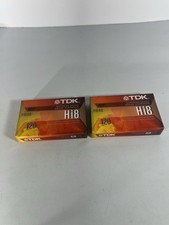 TDK Hi8 120Min Superior Grade Camcorder Video Cassette Tapes Lot of 2 NEW SEALED