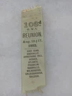 1882 103rd OHIO INFANTRY GAR CIVIL WAR GRAND ARMY REPUBLIC BATTLE REUNION RIBBON