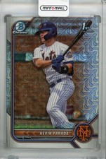 2022 Topps Bowman Draft New York Mets Kevin Parada Base Chrome Asia Refractor