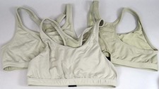 KAOS Sports Bra Lot 3 Racerback Comfort Fit Army PT Beige Tan Nylon Spandex XL