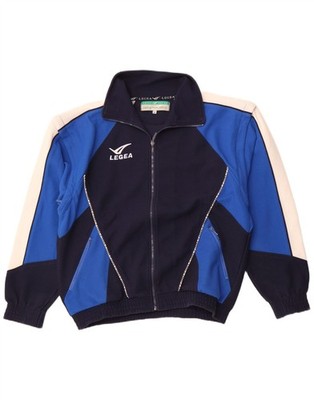 LEGEA Mens Tracksuit Top Jacket XL Navy Blue Colourblock Polyester CB02
