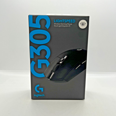 Logitech G305 LIGHTSPEED Wireless Gaming Mouse Black HERO 12K DPI NEW SEALED