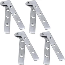 Antrader 360 Degree Rotatable Pivot Hinge for Window or Door 4 Inch, Silver 