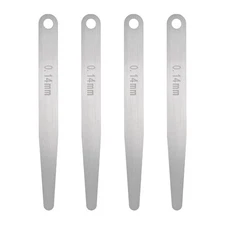 4pcs Metric Thickness Feeler Gauge 0.14mm Single Blade Tapered Feeler Gauge