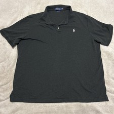 Polo Ralph Lauren Men's XL Polo Shirt Black/White Pony Design
