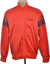 ADIDAS VINTAGE TRACK JACKET 1980'S RED SIZE M ADULT VENTEX
