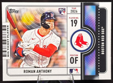 Roman Anthony 2026 Topps #BH-19 Boston Red Sox Rookie RC Insert