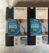 Jockey Chafe Proof Pouch Cotton Stretch Boxer Briefs New Red Green Blue Black