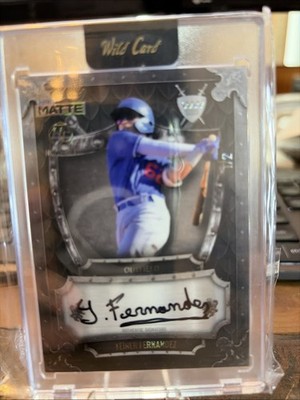2024 Wild Card MATTE Weekend Warrior Black Auto #WWA-YF  Yeiner Fernandez   1/2