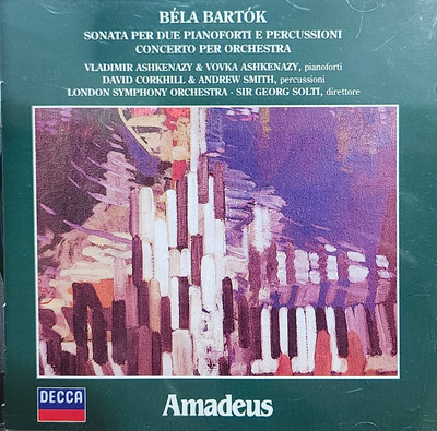 Bartok Sonata for Two Pianos & Percussion/Concerto CD Ashkenazy Solti LSO cc