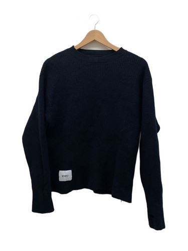 WTAPS Knit Sweater (Thick) Wool NVY 202MADT KNM2