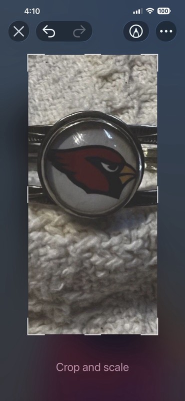 NFL ‘s Arizona Cardinals Sterling Silver Cuff Bracelet