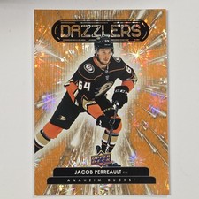 2022-23 Upper Deck Series 2 - Dazzlers Jacob Perreault #DZ-52 Orange (RC)
