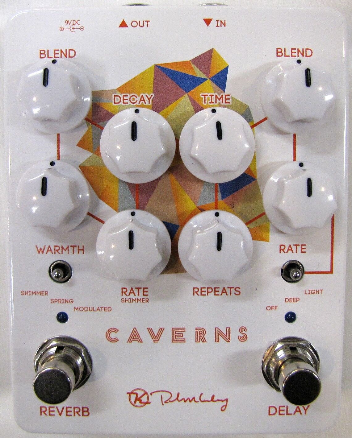 Used Keeley Caverns Delay Reverb V2 Guitar Effects Pedal