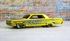 1960's  Chevy Impala Taxi Cab City Classic 1/64 Scale Hot Rod Wheels Model  E