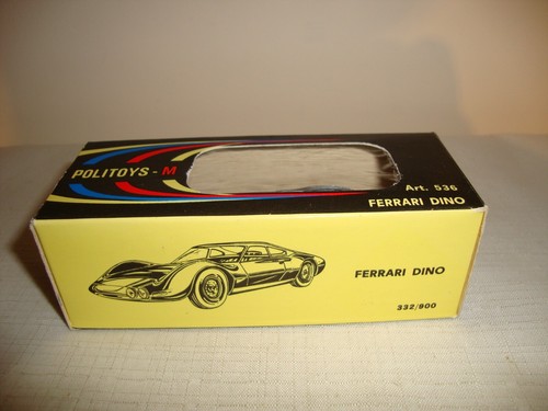 POLITOYS 536 FERRARI DINO - EXCELLENT in original BOX - Picture 12 of 12