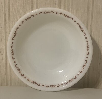Vintage Pyrex Tableware Copper Filigree Rim Fruit / Dessert (Sauce) Bowl
