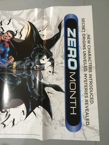 2012 DC Comics The New 52 Zero Month Store Promotion Poster, 22" x 34" UNUSED - Picture 4 of 4