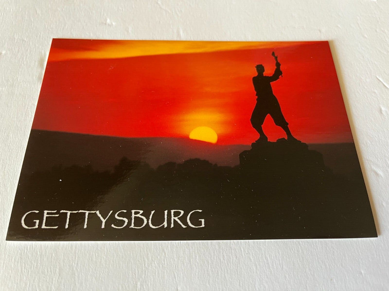 GETTYSBURG PA * CIVIL WAR BATTLEFIELD * 72nd PA Infantry * 2-SIDED