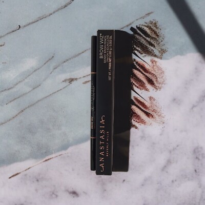 2 Pack) Anastasia Beverly Hills BROW WIZ Authentic 0.003oz Full Size - CHOCOLATE