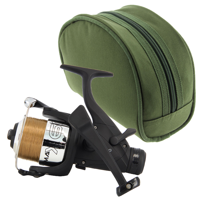 CARP RUNNER FISHING REEL WITH 10LB LINE NGT FISHING TACKLE & REEL CASE
