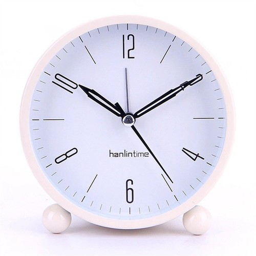Vintage Retro Analog Alarm Clock, 4 inch Super Silent Non Ticking Small Clock - Picture 14 of 15