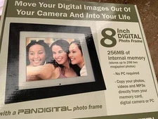 Pandigital 8 inch Digital Photo Frame PAN805-B  256MB ~ New in Box