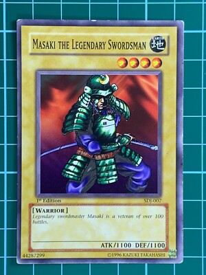 Masaki the Legendary Swordsman SDJ-007 1st Edition Common Yugioh