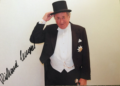 Autograph Richard Lugner Mortar ex husband of Cathy autographed 25-1 cylinder xyz