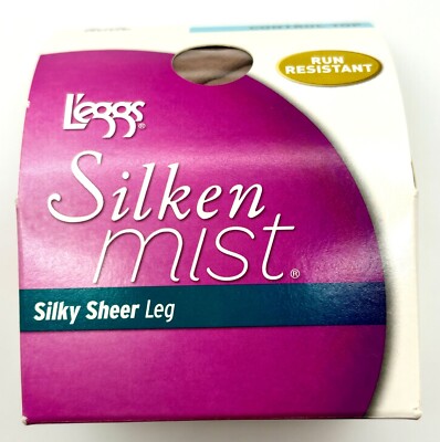 Leggs Control Top Pantyhose Size A Nude Silken Mist Silky Sheer 93872 New