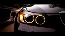 Cars close up bmw m3 3 series Desk Mat Stitched