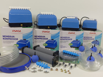 Osaga MK 10, 20, 30, 60 Teichbelüfter Sauerstoffpumpe & Set Belüfter / Zubehör