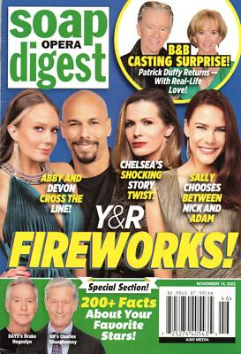 SOAP OPERA DIGEST Nov 14. 2022 Young & the Restless Laura Wright Zuleyka Silver
