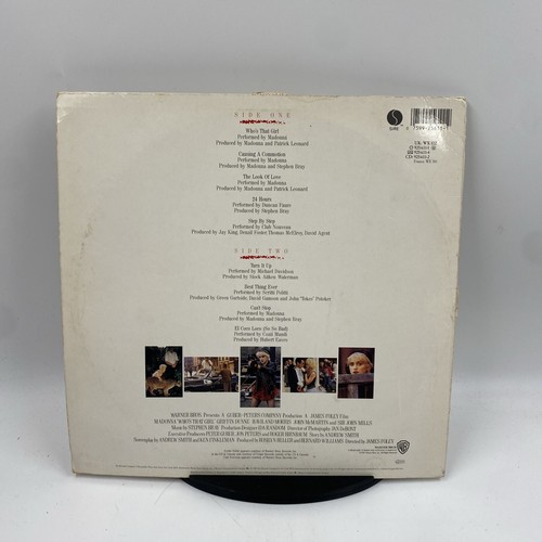 Madonna - Who's That Girl ~ Original Motion Picture Soundtrack Lp Record VG/VG - Picture 2 of 10