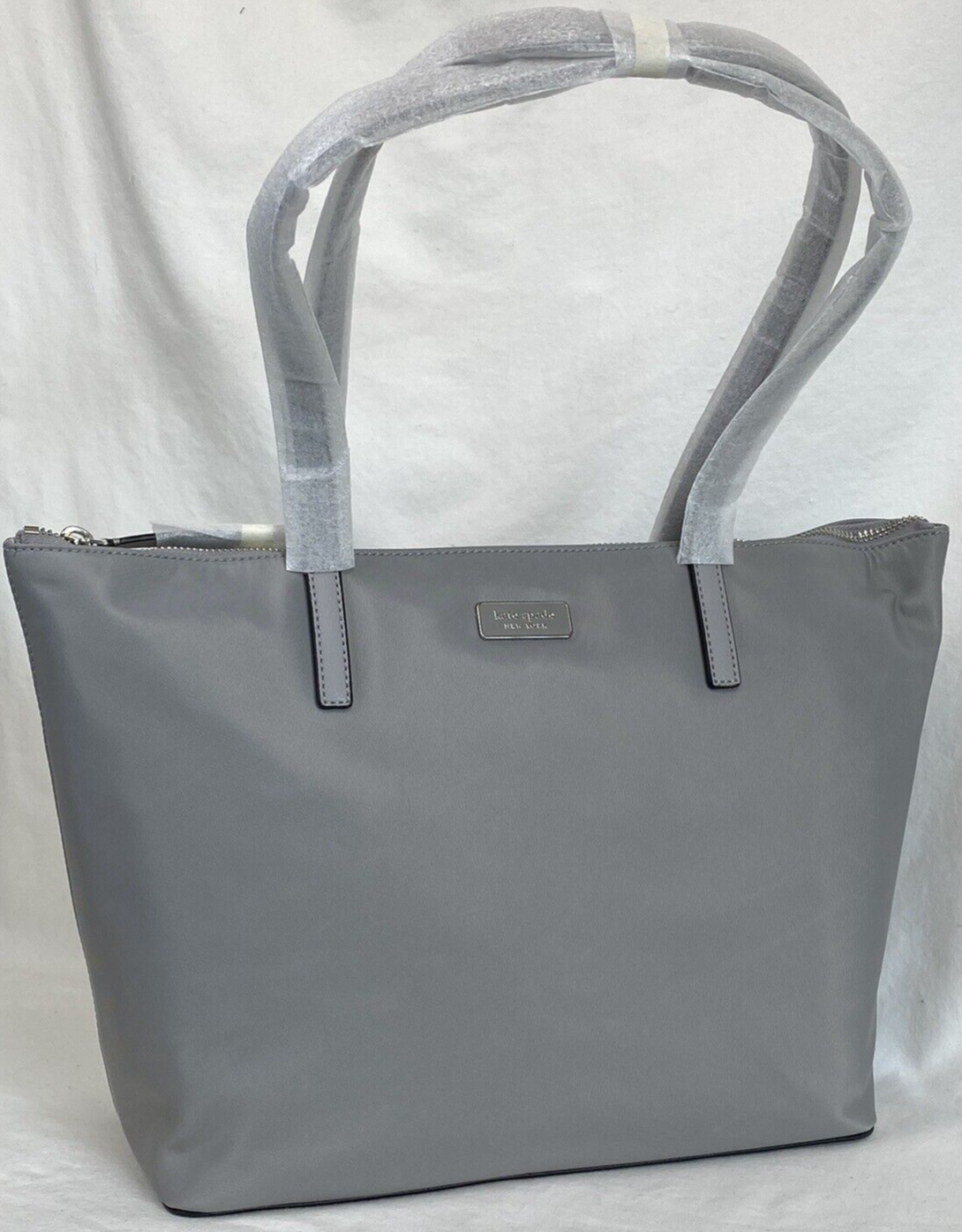 Kate Spade Hayden Top Zip Tote Shoulder Bag Nimbus Grey NWT eBay