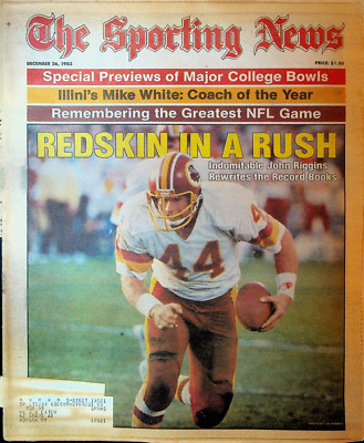 The Sporting News December 26 1983 John Riggins Mike White College Bowl Games