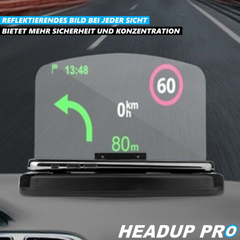 HEADUP PRO Head-Up Display For Cars – Smartphone Navigation Projector & Holder 7 thumbnail image