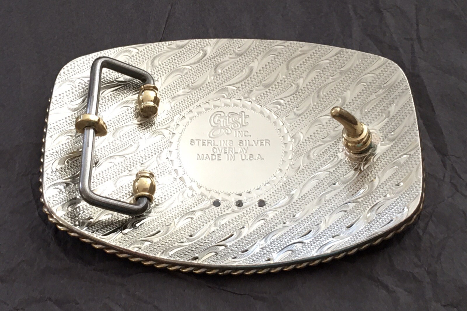 1994 LSBRA Lone Star Barrel Racing Champion GIST Sterling OL TEXAS Trophy Buckle