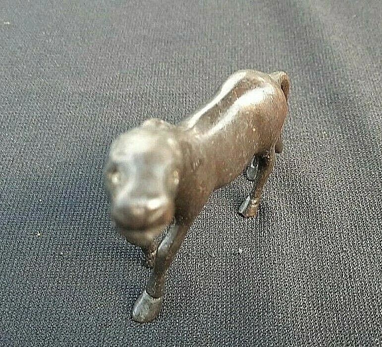 Ótimo par antigo de cavalos chineses antigos originais de bronze anteriores a 1800 - Imagem 4 de 4