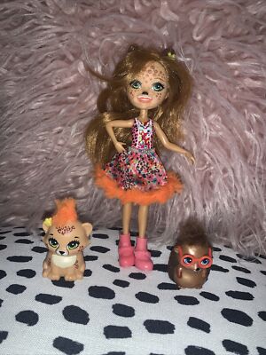 Enchantimals Cherish Cheetah Puppe mit 2 Freunden