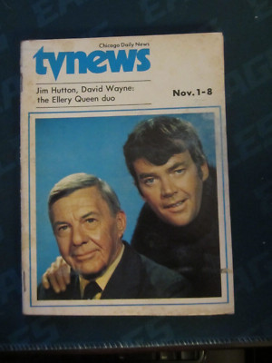 TV News Magazine Regional TV Guide November 1975 Jim Hutton Wayne Ellery Queen