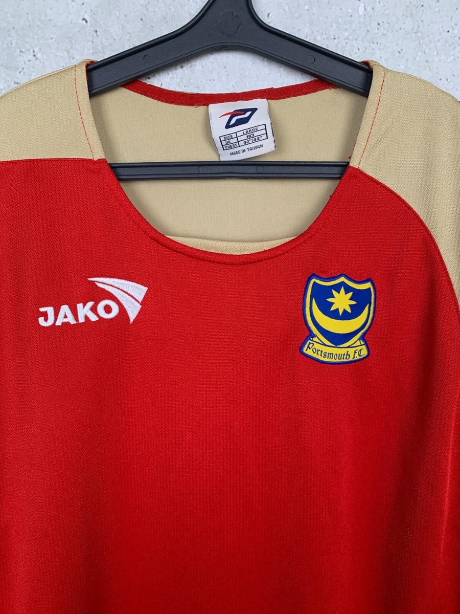 Maillot De Football Portsmouth 2005/06 – Extérieur Blanc Manches Longues, Taille XL, Joueur Lualua Numéro 32, Occasion