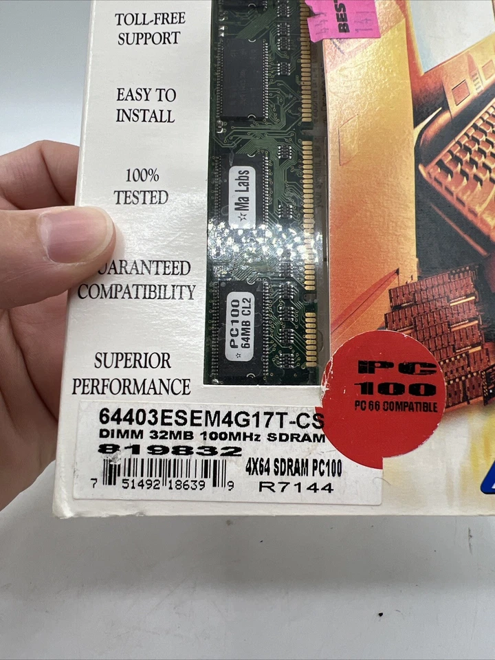 Memory Master Complete Upgrade Kit PNY Technologies Dimm 32MB 100MHz SDRAM - Image 2 of 4