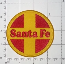 Santa Fe Railroad Patch Yellow Iron-On New A1284