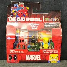 New Sealed Marvel MiniMates Debut Deadpool First Appearance Wolverine TRU22