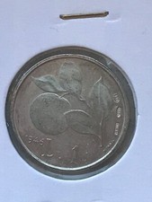 Medaglia - Riproduzione in Argento ITALIA 1 LIRA 1946 Arancia Silver Italy Medal