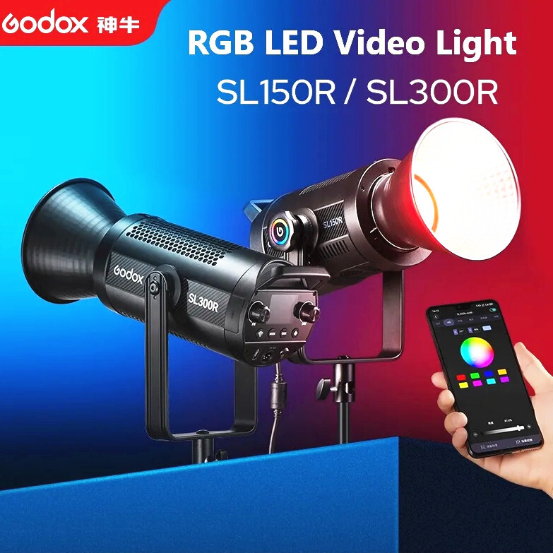 Godox SL150R SL300R RGB LED Video Light 2500K-10000K CRI 95+Creative Fill  Light