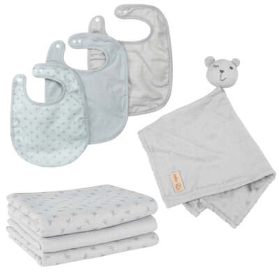 roba Organic Geschenkset Baby Essentials 'Lil Planet' silbergrau